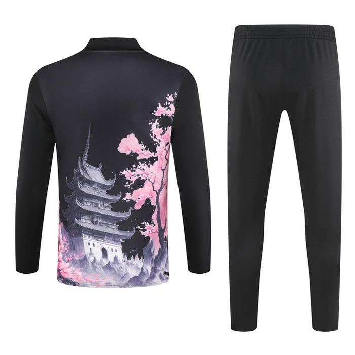 Chandal de Sudadera del Japon Dragon Nino 24-25 Negro y Rosa